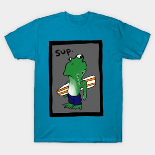 Surfer Dude Frog T-Shirt